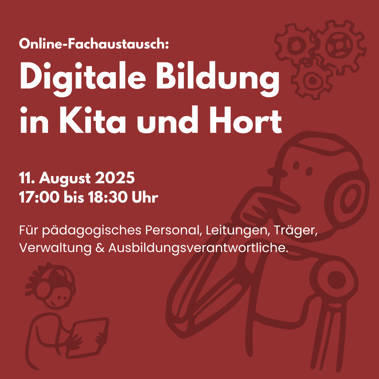 Online-Fachaustausch: Digitale Bildung in Kita und Hort