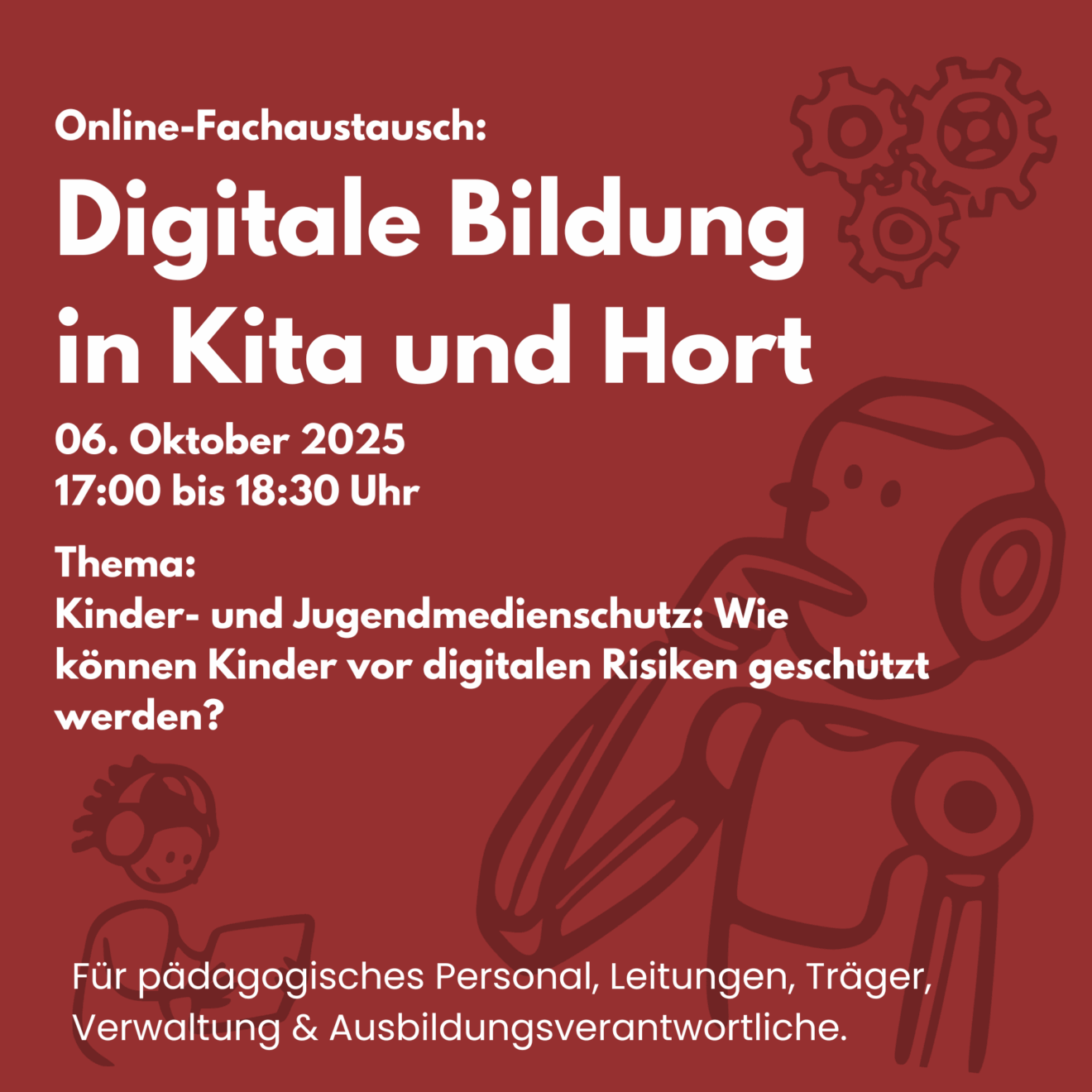Online-Fachaustausch: Digitale Bildung in Kita und Hort