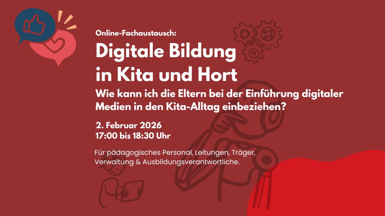 Online-Fachaustausch: Digitale Bildung in Kita und Hort