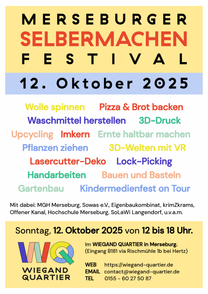Merseburger Selbermachen Festival 12. Oktober 2025